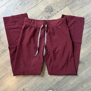 Figs Burgundy Livingston Scrub Pants